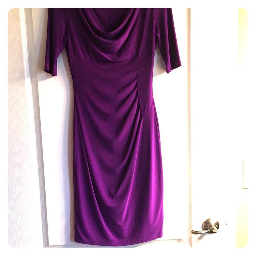 Beautiful orchid just below the knee dress